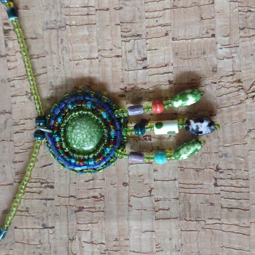 Artisan Necklace with Hand Carved Wooden Gift Box